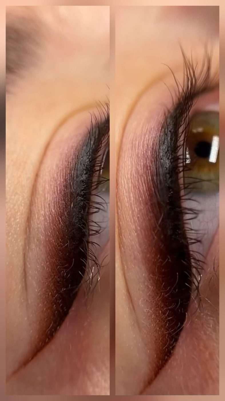 Permanent Make-up Eyeliner mit Schattierung